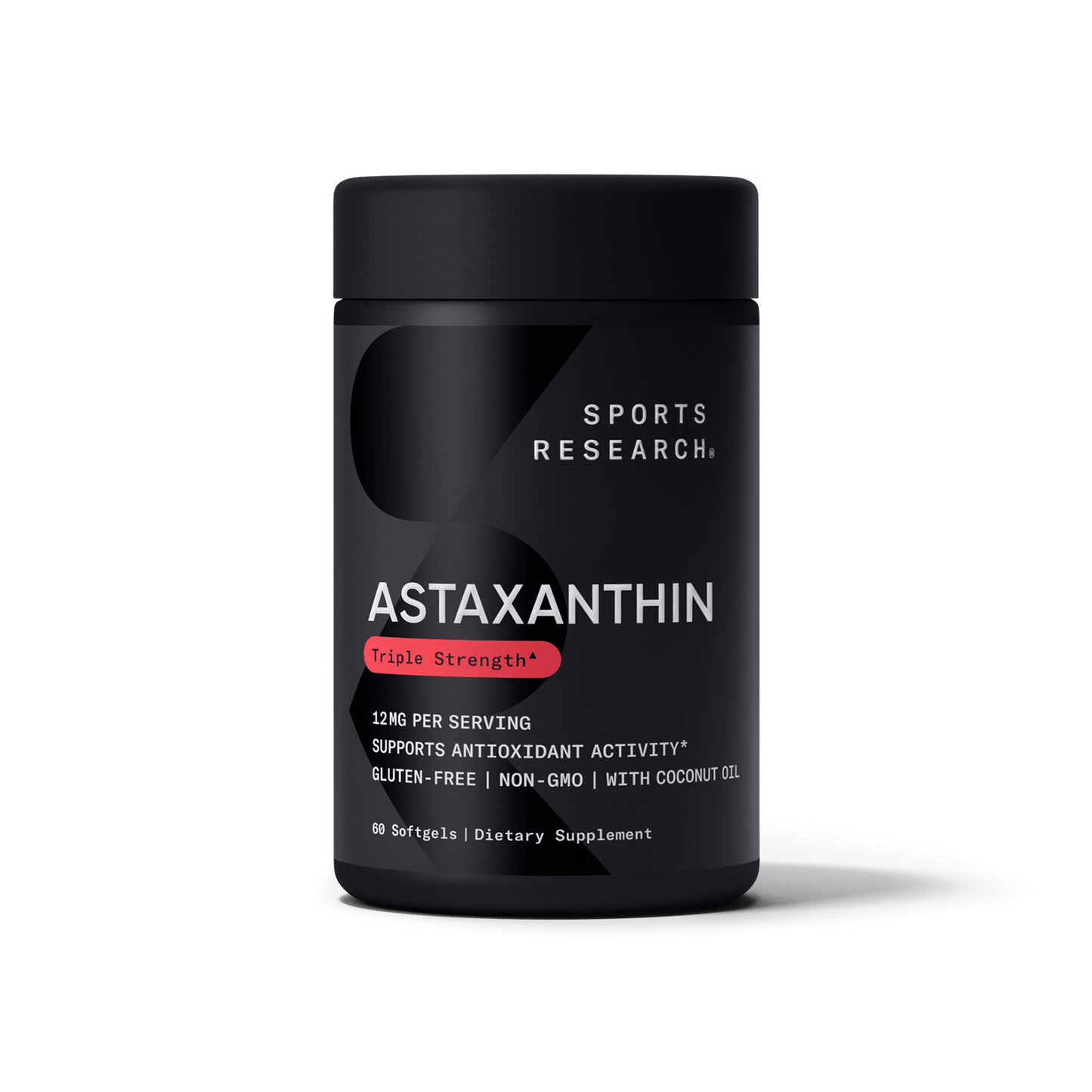 Triple Strength Astaxanthin with Coconut Oil - Sports Research.