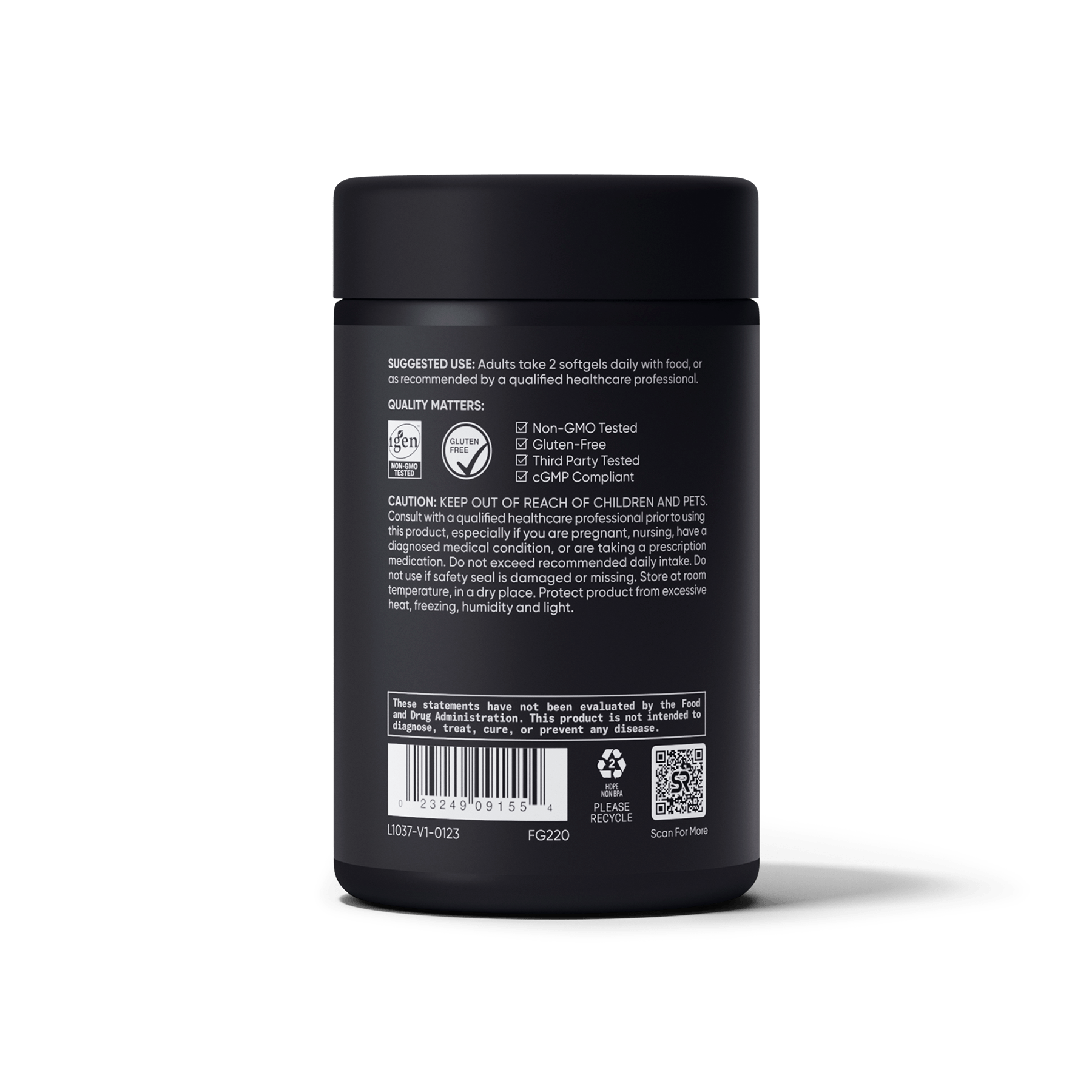 a jar of Black Cumin Seed Oil with Thymoquin® by Sports Research on a white background.