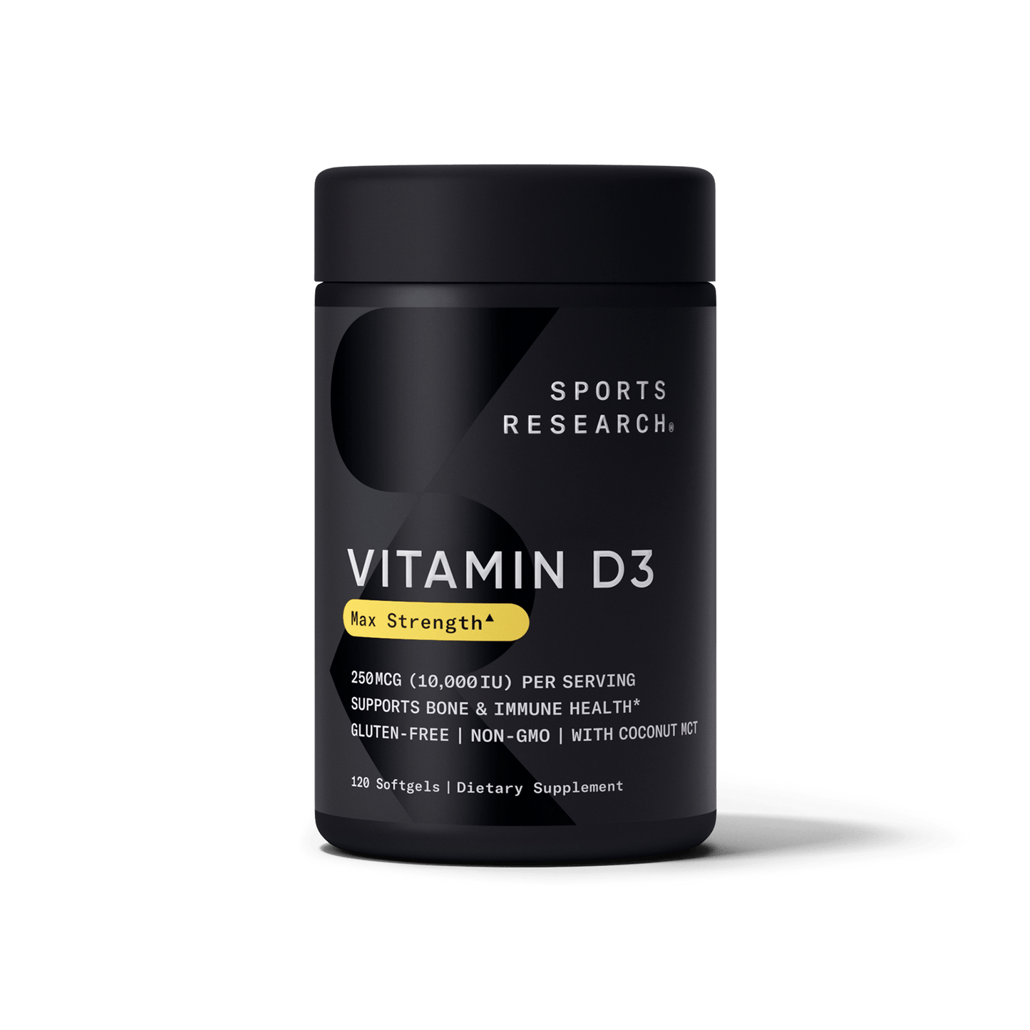 Sports Research Vitamin D3 with Coconut MCT Oil.