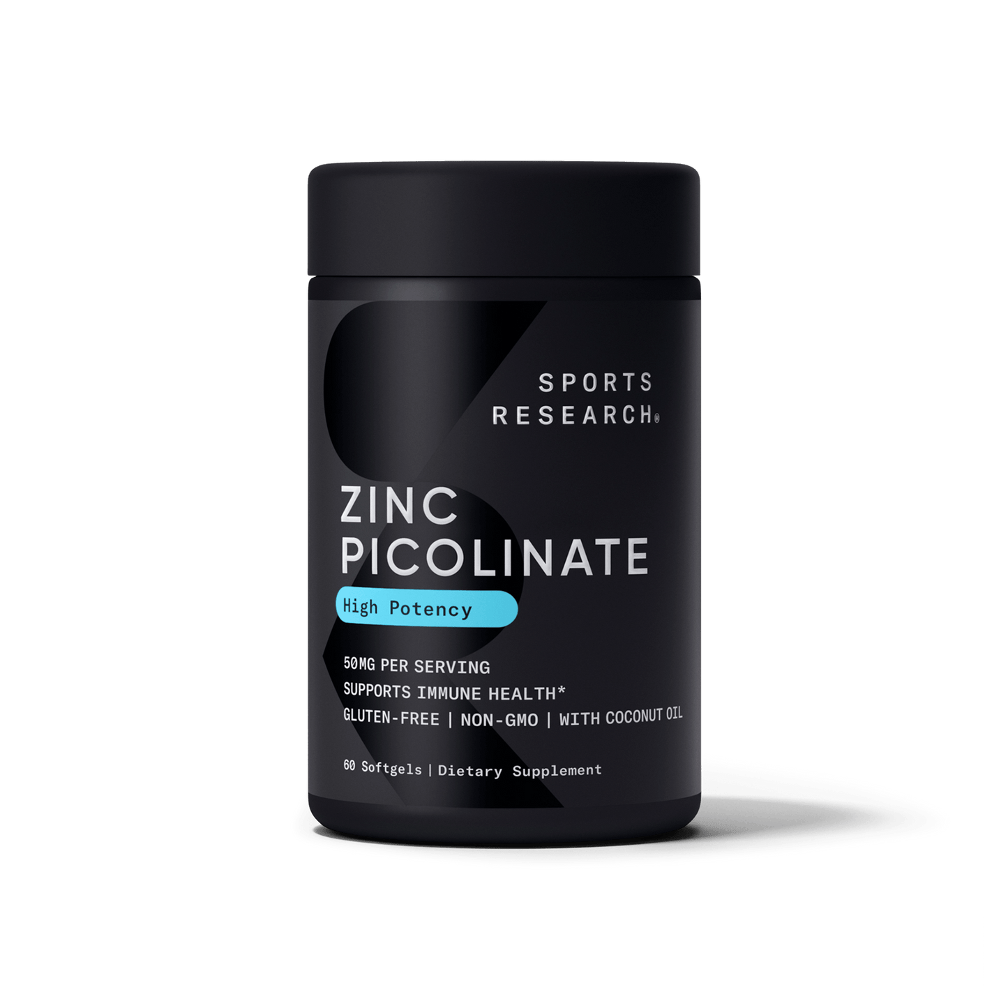 Zinc Picolinate with Coconut Oil by Sports Research.